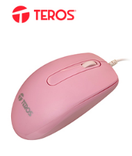 Mouse óptico TEROS TE-1221S, 1000 DPI, USB, 3 botones